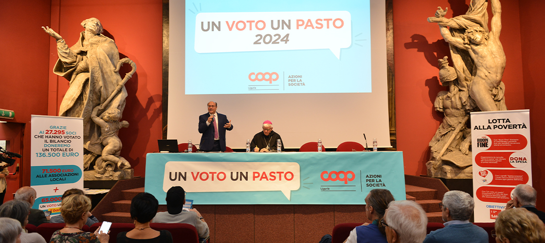 Consegna contributi un voto, un pasto