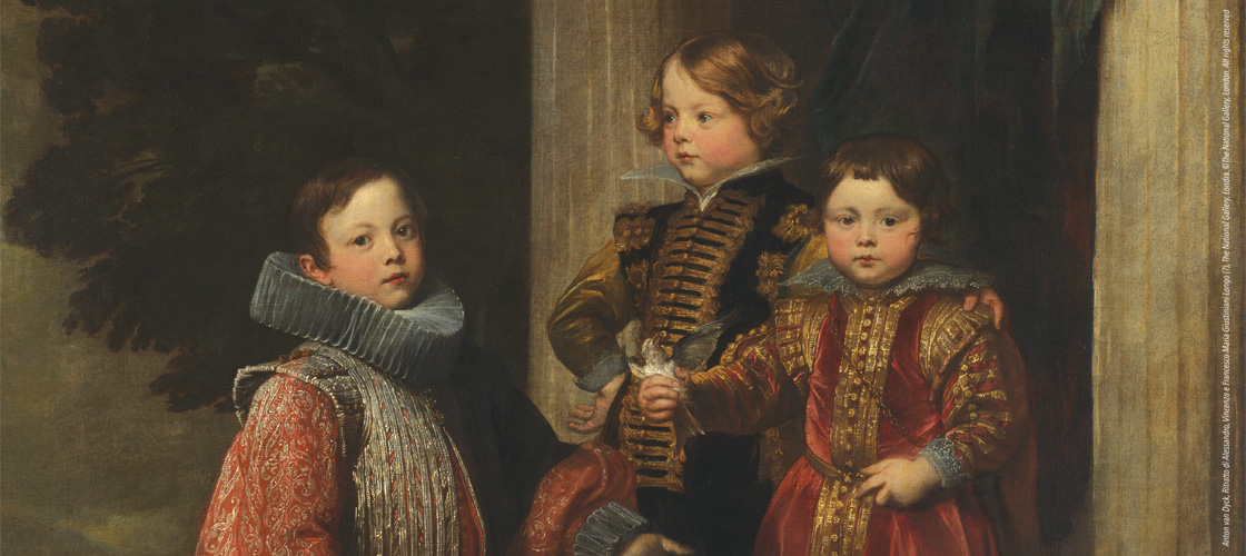 Anton van Dyck, Ritratto di Alessandro, Vincenzo e Francesco Maria Giustiniani Longo (?), The National Gallery, Londra. ©The National Gallery, London. All rights reserved